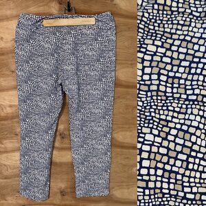 J.McLaughlin Woman Large leggings Pants Stretch Pull On Blue Brown